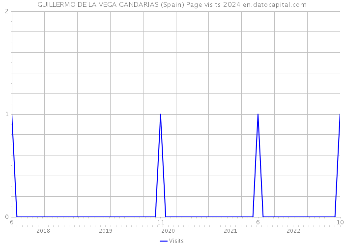 GUILLERMO DE LA VEGA GANDARIAS (Spain) Page visits 2024 