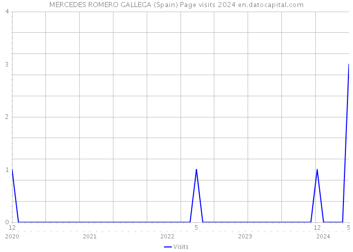 MERCEDES ROMERO GALLEGA (Spain) Page visits 2024 