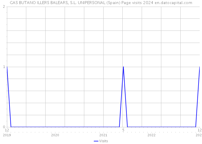 GAS BUTANO ILLERS BALEARS, S.L. UNIPERSONAL (Spain) Page visits 2024 