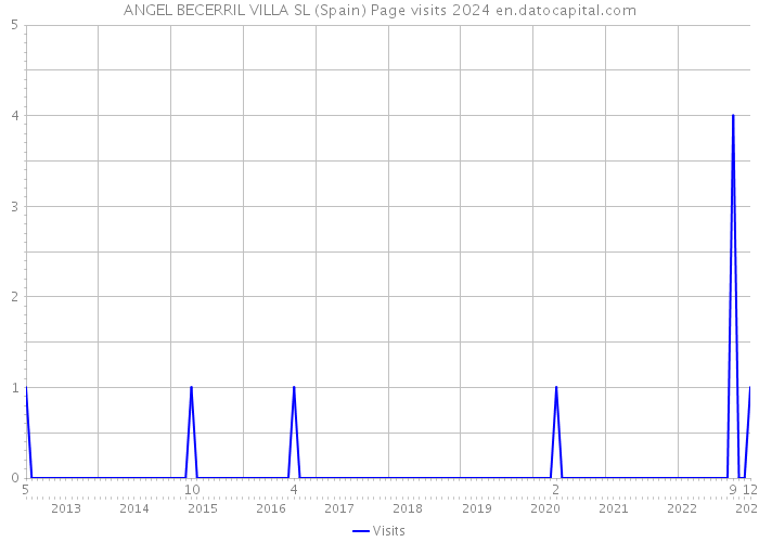 ANGEL BECERRIL VILLA SL (Spain) Page visits 2024 