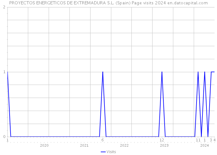 PROYECTOS ENERGETICOS DE EXTREMADURA S.L. (Spain) Page visits 2024 