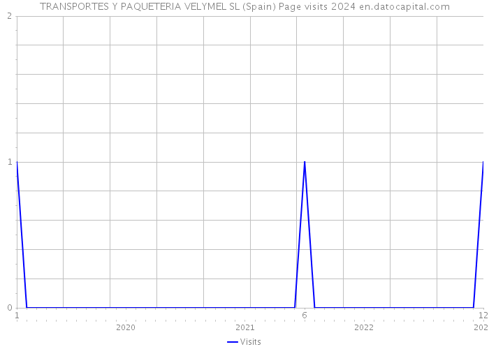 TRANSPORTES Y PAQUETERIA VELYMEL SL (Spain) Page visits 2024 