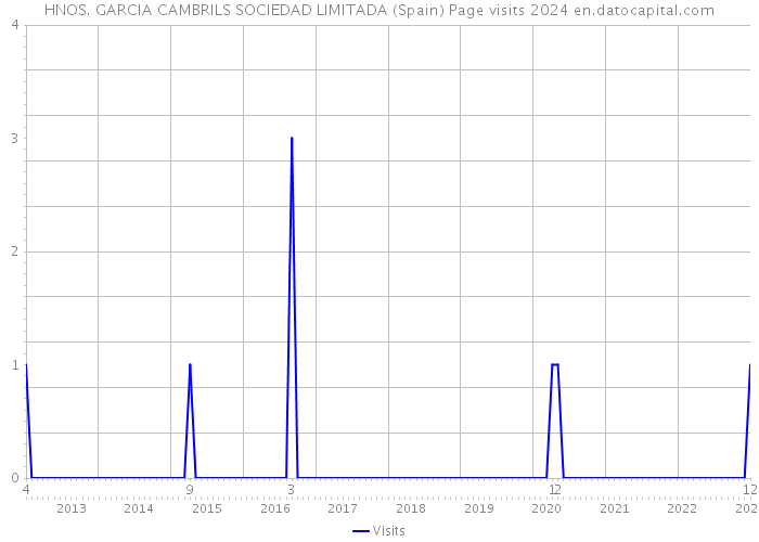HNOS. GARCIA CAMBRILS SOCIEDAD LIMITADA (Spain) Page visits 2024 