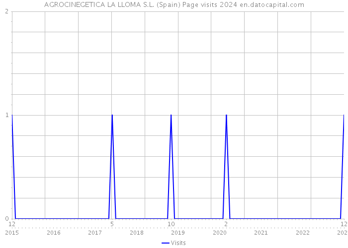 AGROCINEGETICA LA LLOMA S.L. (Spain) Page visits 2024 