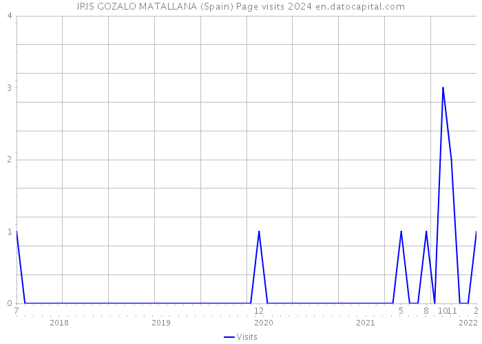 IRIS GOZALO MATALLANA (Spain) Page visits 2024 