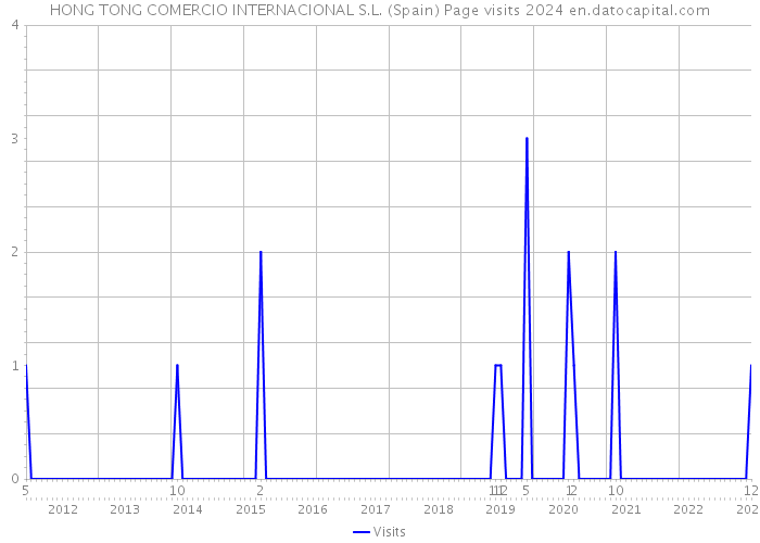 HONG TONG COMERCIO INTERNACIONAL S.L. (Spain) Page visits 2024 