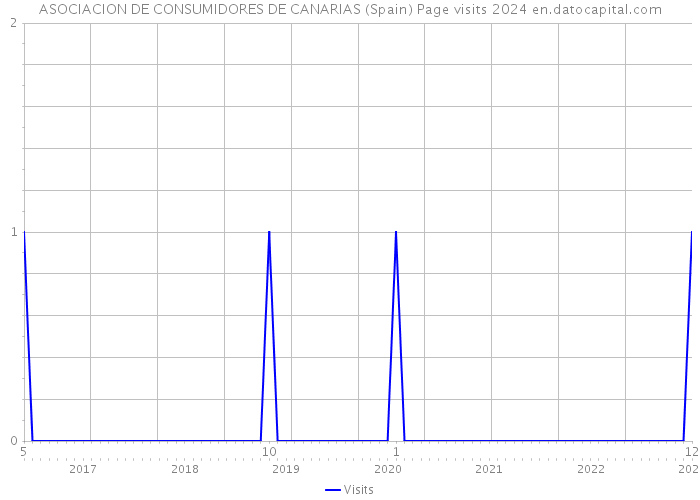 ASOCIACION DE CONSUMIDORES DE CANARIAS (Spain) Page visits 2024 