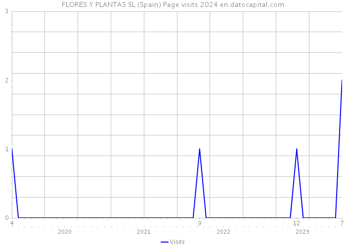 FLORES Y PLANTAS SL (Spain) Page visits 2024 