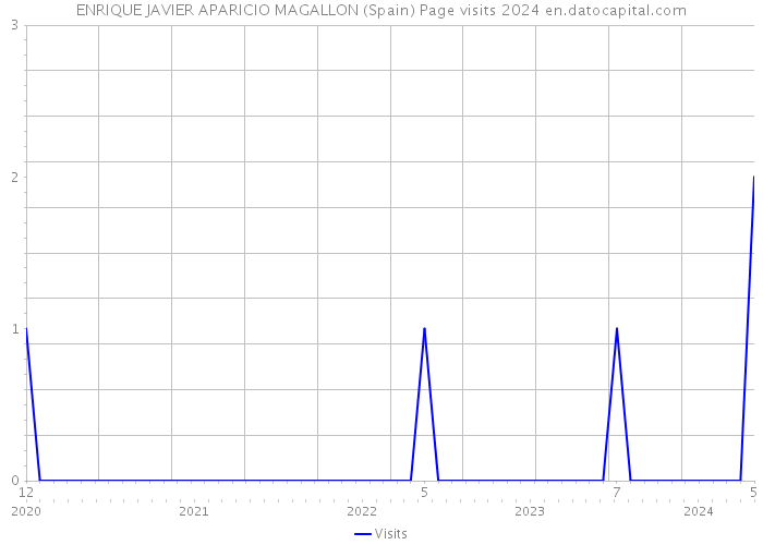 ENRIQUE JAVIER APARICIO MAGALLON (Spain) Page visits 2024 