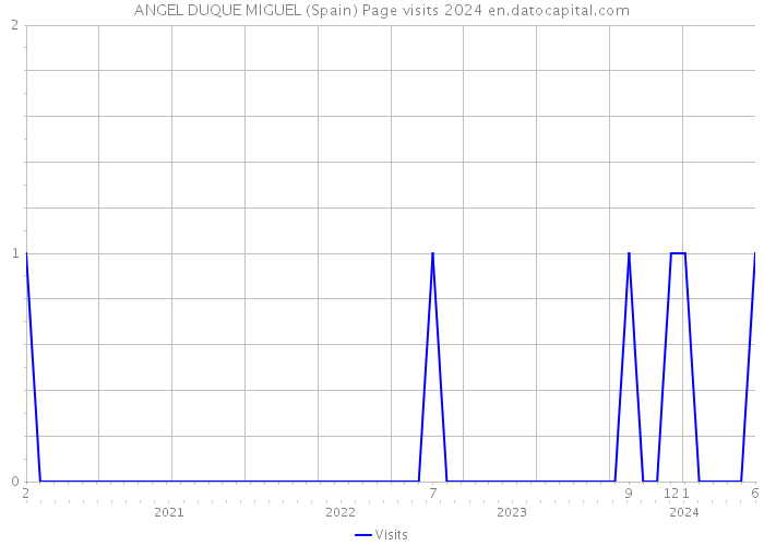 ANGEL DUQUE MIGUEL (Spain) Page visits 2024 