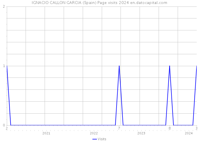 IGNACIO CALLON GARCIA (Spain) Page visits 2024 