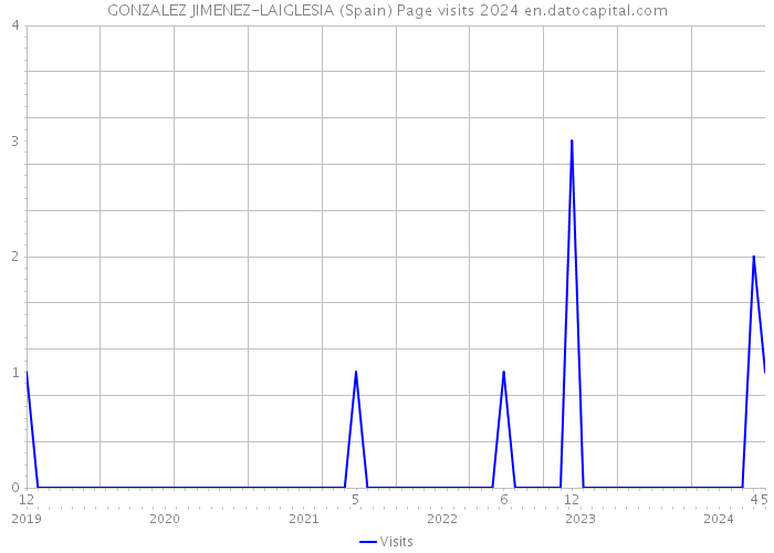 GONZALEZ JIMENEZ-LAIGLESIA (Spain) Page visits 2024 
