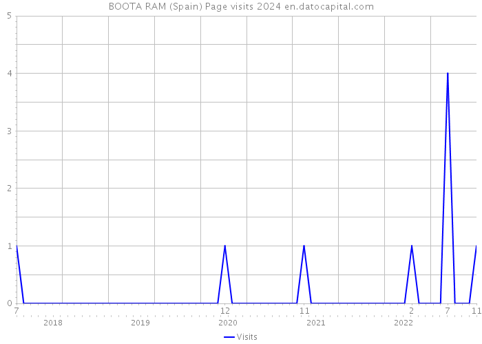 BOOTA RAM (Spain) Page visits 2024 