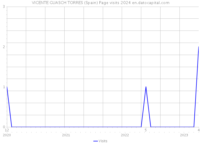 VICENTE GUASCH TORRES (Spain) Page visits 2024 