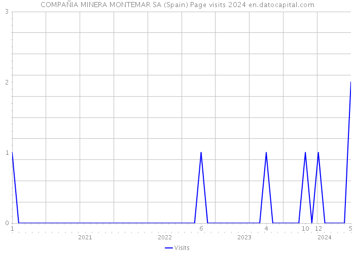 COMPAÑIA MINERA MONTEMAR SA (Spain) Page visits 2024 