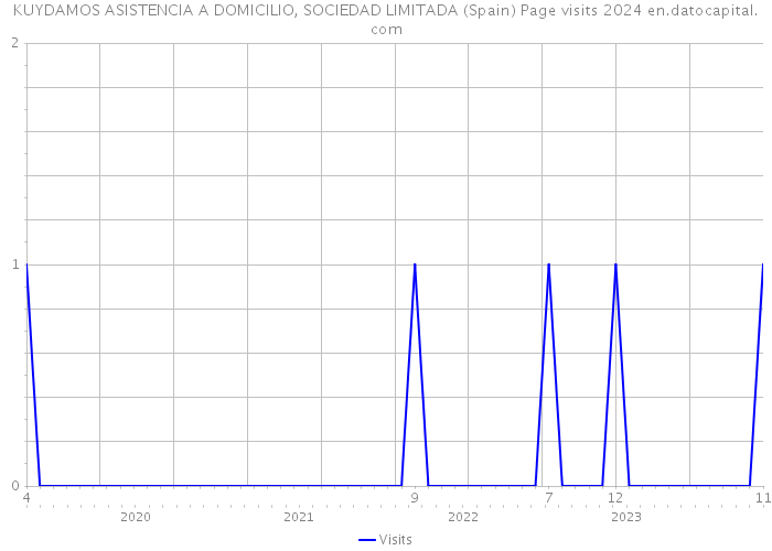 KUYDAMOS ASISTENCIA A DOMICILIO, SOCIEDAD LIMITADA (Spain) Page visits 2024 