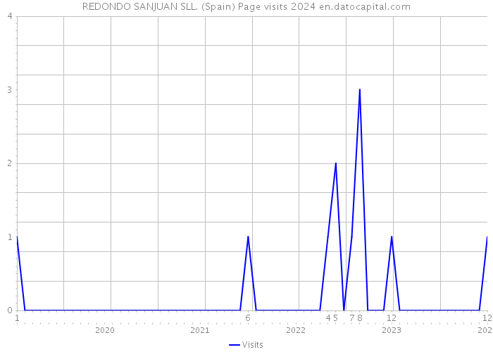 REDONDO SANJUAN SLL. (Spain) Page visits 2024 