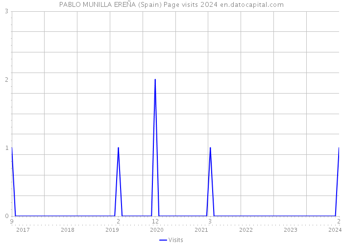 PABLO MUNILLA EREÑA (Spain) Page visits 2024 