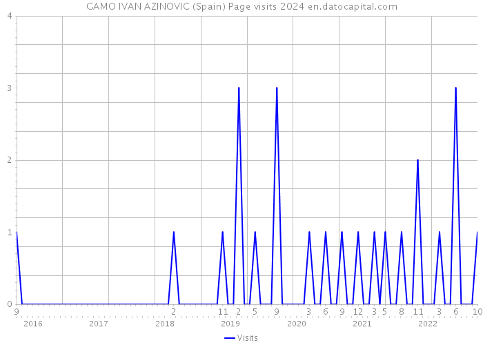 GAMO IVAN AZINOVIC (Spain) Page visits 2024 