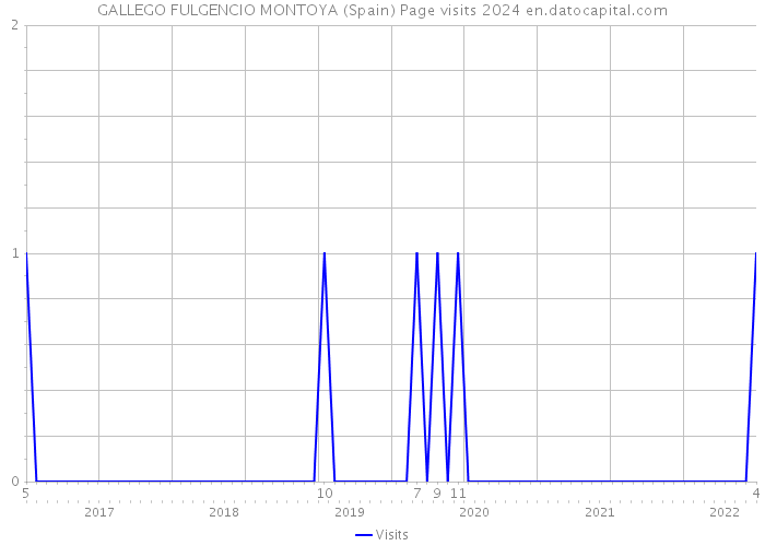 GALLEGO FULGENCIO MONTOYA (Spain) Page visits 2024 