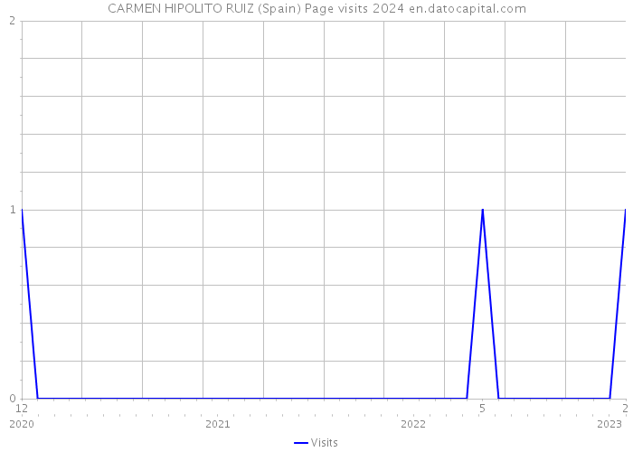 CARMEN HIPOLITO RUIZ (Spain) Page visits 2024 