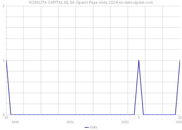 ROSALITA CAPITAL SIL SA (Spain) Page visits 2024 