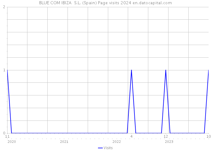 BLUE COM IBIZA S.L. (Spain) Page visits 2024 