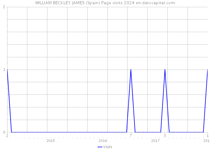WILLIAM BECKLEY JAMES (Spain) Page visits 2024 