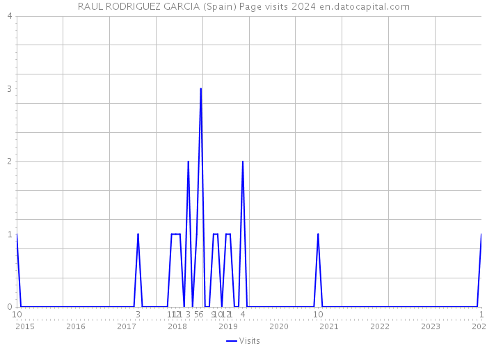 RAUL RODRIGUEZ GARCIA (Spain) Page visits 2024 