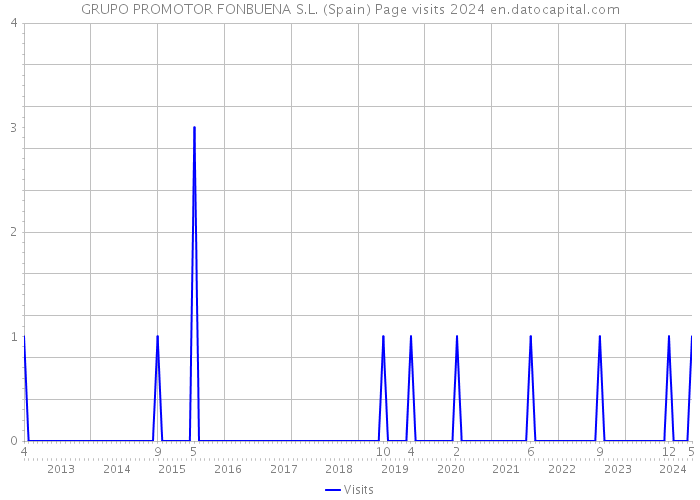 GRUPO PROMOTOR FONBUENA S.L. (Spain) Page visits 2024 
