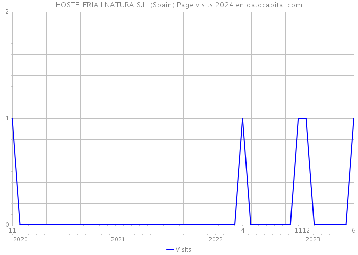 HOSTELERIA I NATURA S.L. (Spain) Page visits 2024 