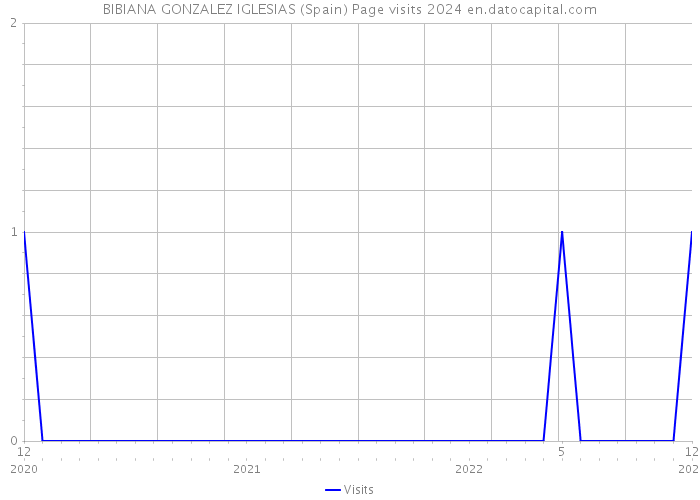 BIBIANA GONZALEZ IGLESIAS (Spain) Page visits 2024 