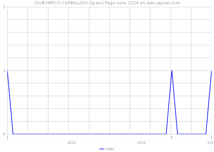 CLUB HIPICO CARBALLIñO (Spain) Page visits 2024 