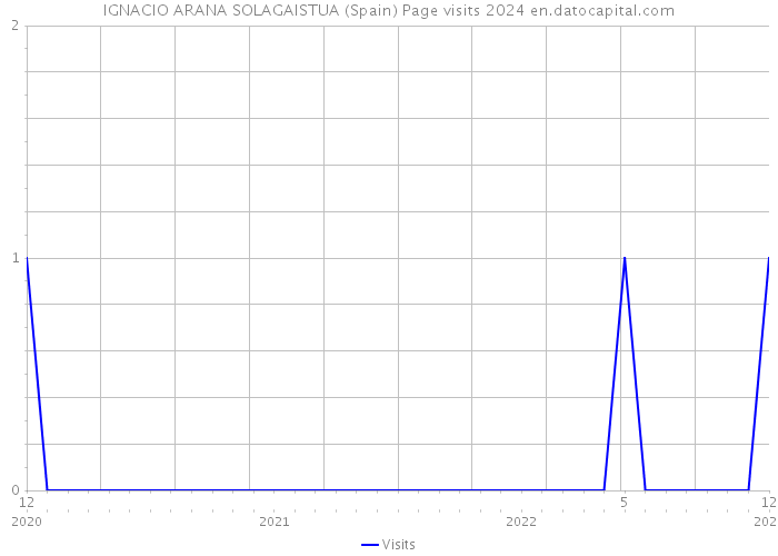 IGNACIO ARANA SOLAGAISTUA (Spain) Page visits 2024 