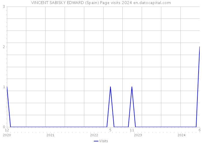 VINCENT SABISKY EDWARD (Spain) Page visits 2024 