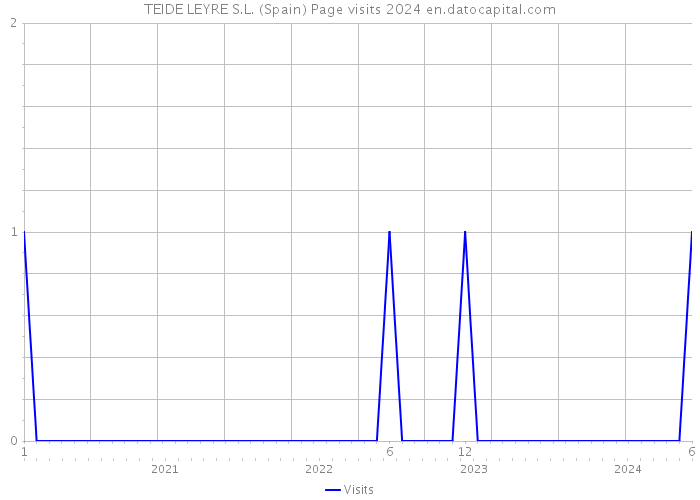 TEIDE LEYRE S.L. (Spain) Page visits 2024 