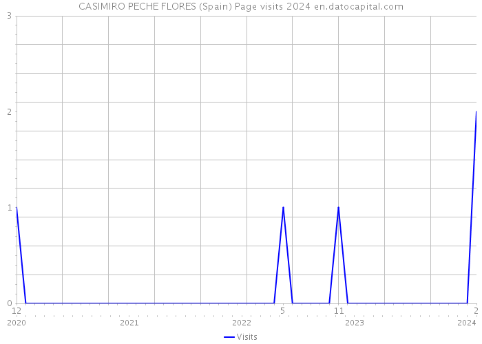 CASIMIRO PECHE FLORES (Spain) Page visits 2024 