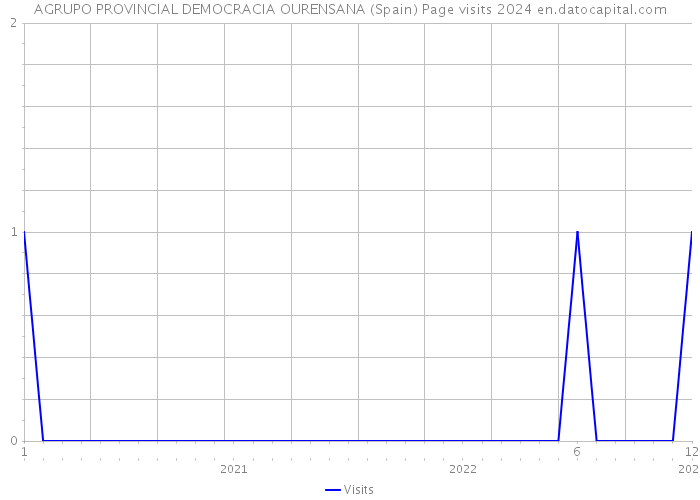 AGRUPO PROVINCIAL DEMOCRACIA OURENSANA (Spain) Page visits 2024 