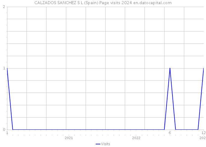 CALZADOS SANCHEZ S L (Spain) Page visits 2024 