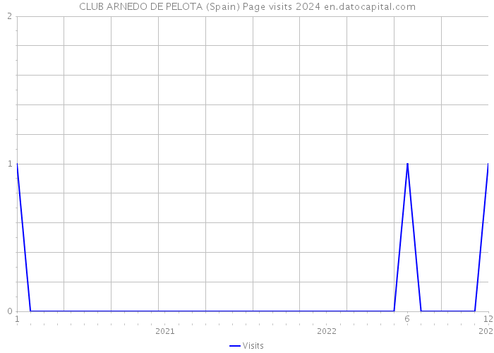 CLUB ARNEDO DE PELOTA (Spain) Page visits 2024 