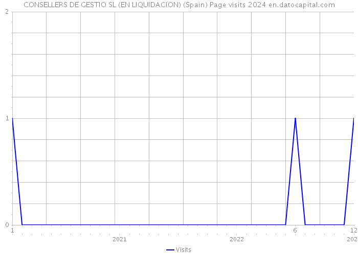 CONSELLERS DE GESTIO SL (EN LIQUIDACION) (Spain) Page visits 2024 