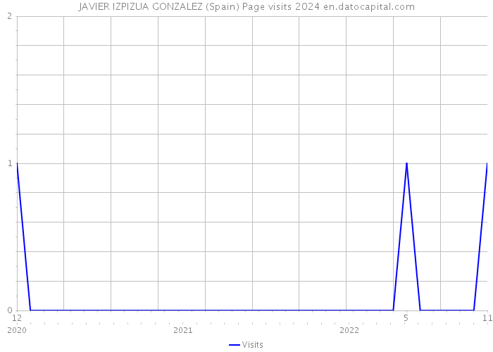 JAVIER IZPIZUA GONZALEZ (Spain) Page visits 2024 
