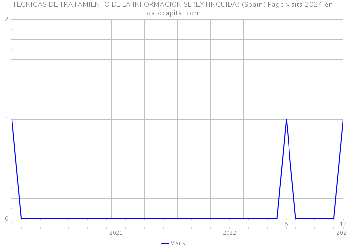 TECNICAS DE TRATAMIENTO DE LA INFORMACION SL (EXTINGUIDA) (Spain) Page visits 2024 