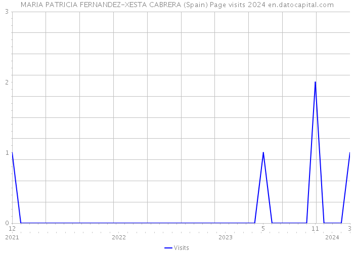 MARIA PATRICIA FERNANDEZ-XESTA CABRERA (Spain) Page visits 2024 