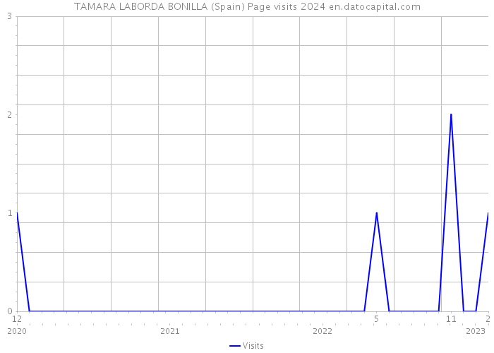 TAMARA LABORDA BONILLA (Spain) Page visits 2024 