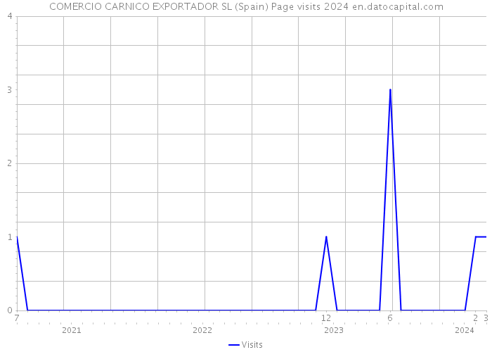 COMERCIO CARNICO EXPORTADOR SL (Spain) Page visits 2024 