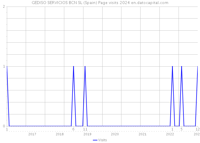 GEDISO SERVICIOS BCN SL (Spain) Page visits 2024 