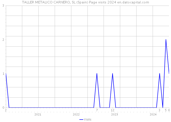 TALLER METALICO CARNERO, SL (Spain) Page visits 2024 