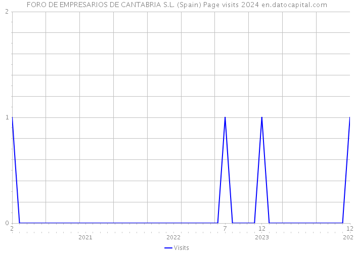 FORO DE EMPRESARIOS DE CANTABRIA S.L. (Spain) Page visits 2024 
