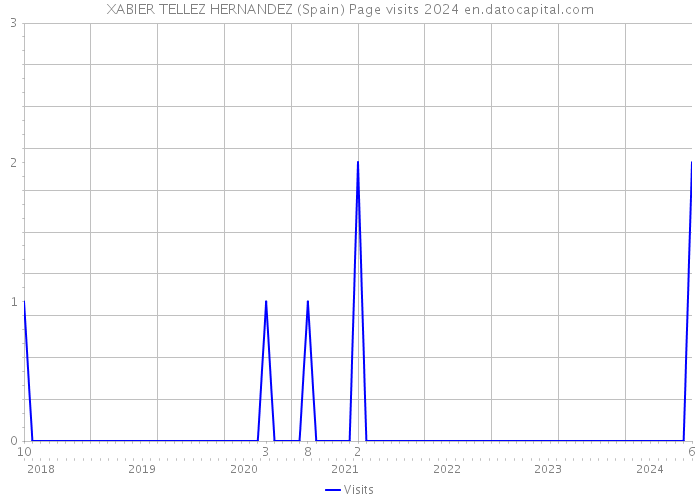 XABIER TELLEZ HERNANDEZ (Spain) Page visits 2024 